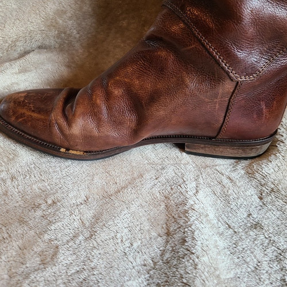 Joan & David Brown Leather Riding Boot - Picture 9 of 15